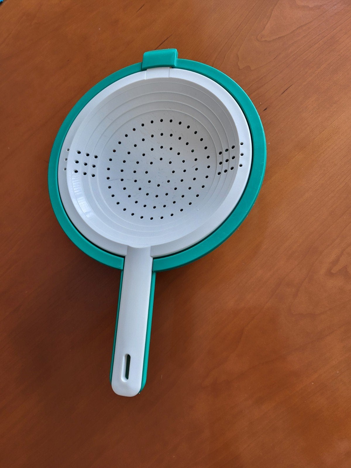 Tupperware zeef / vergiet,  wit / groen, Ophalen of Verzenden, Gebruikt, Wit