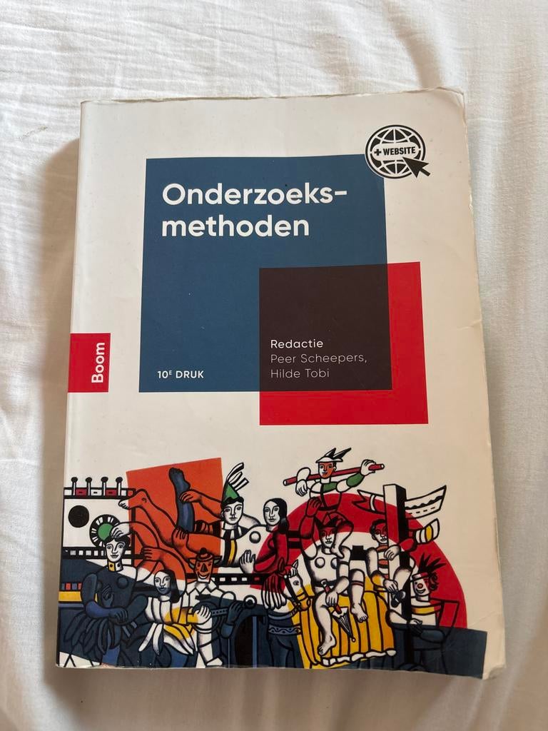 Onderzoeksmethoden - 10e druk - Peer Scheepers, Hilde Tobi, Boeken, Ophalen of Verzenden, Gamma, Zo goed als nieuw, WO
