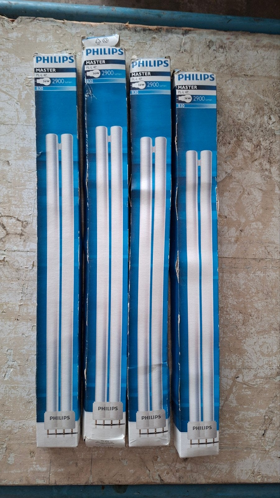 4x philips pl-l 36w 830 4p, Ophalen of Verzenden, Nieuw, E27 (groot), Led-lamp