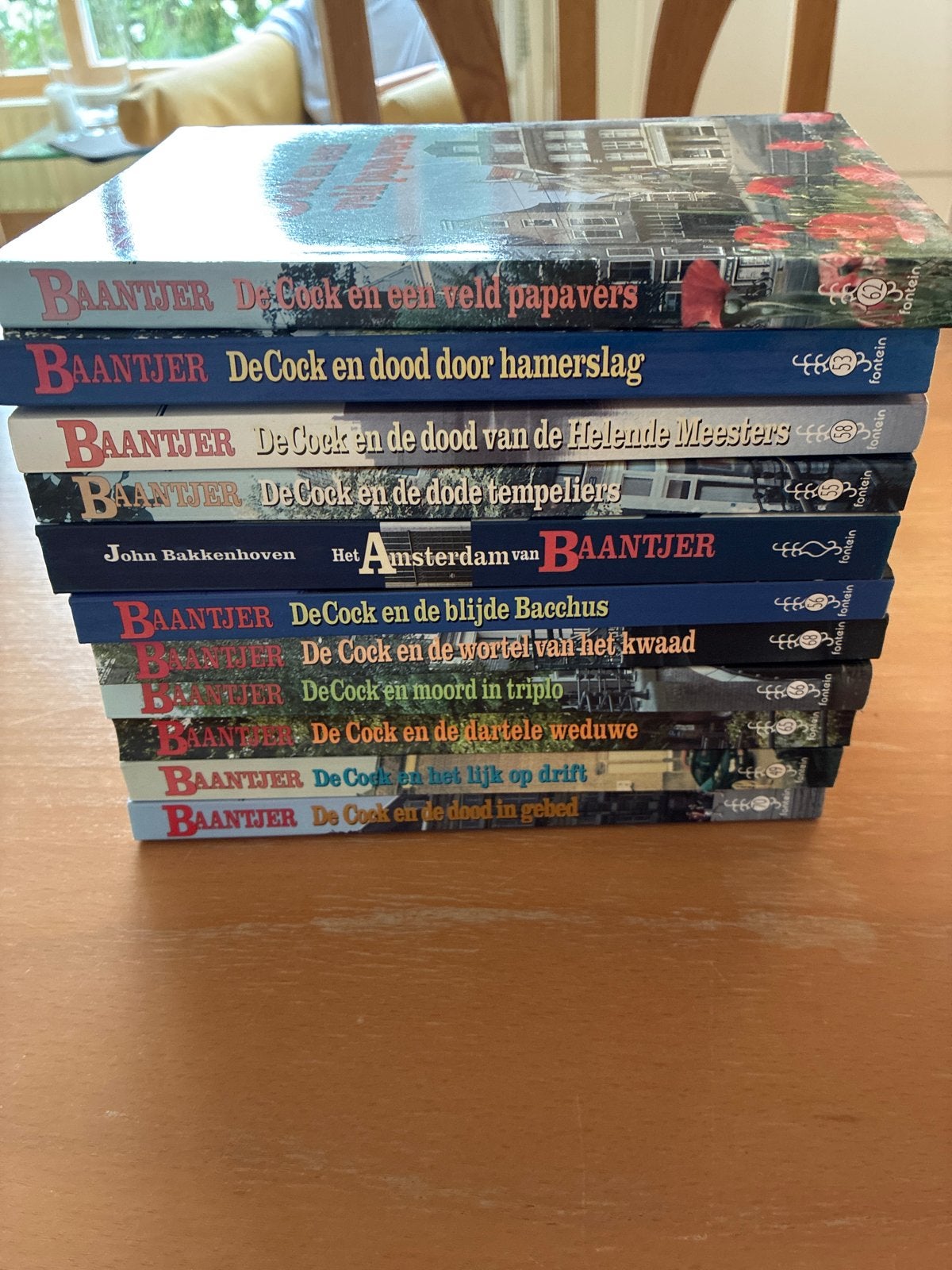 Baantjer boeken: 9 delen van De Cock, Ophalen, Gelezen