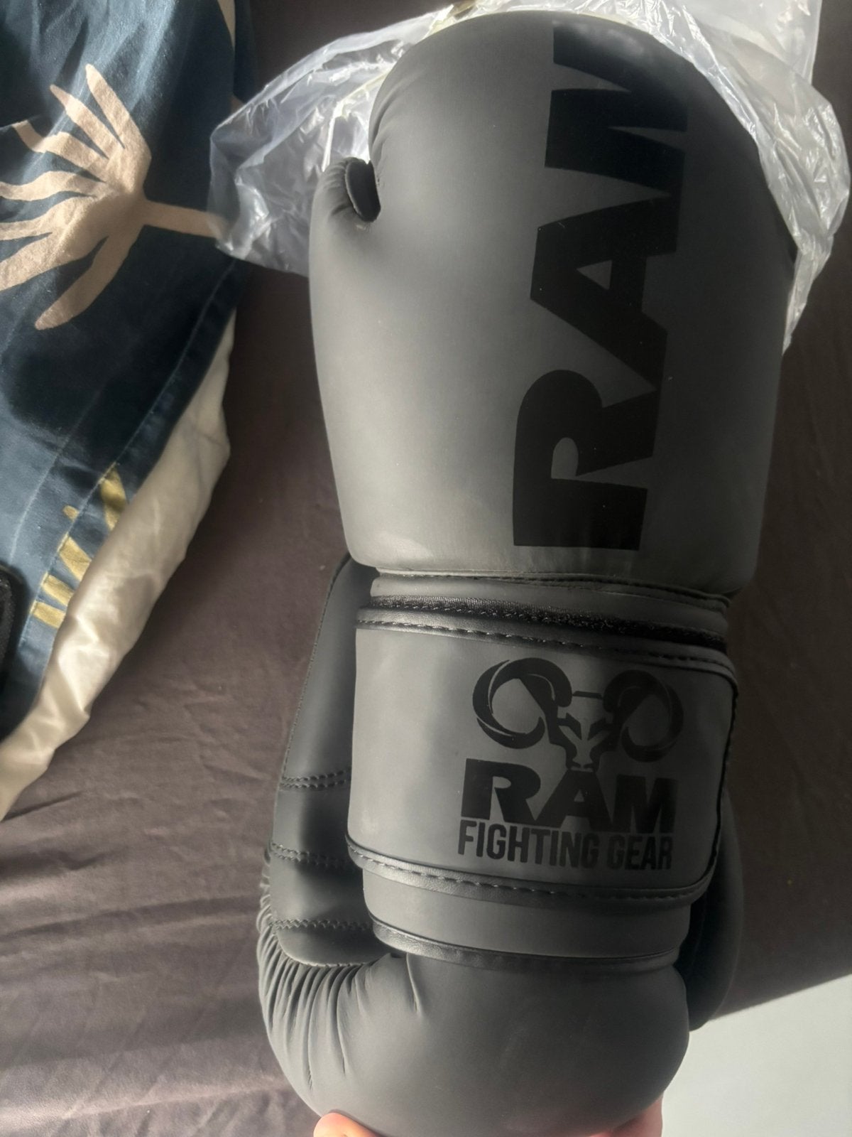Bokshandschoenen RAM no mercy, Ophalen, Zo goed als nieuw, Bokshandschoenen