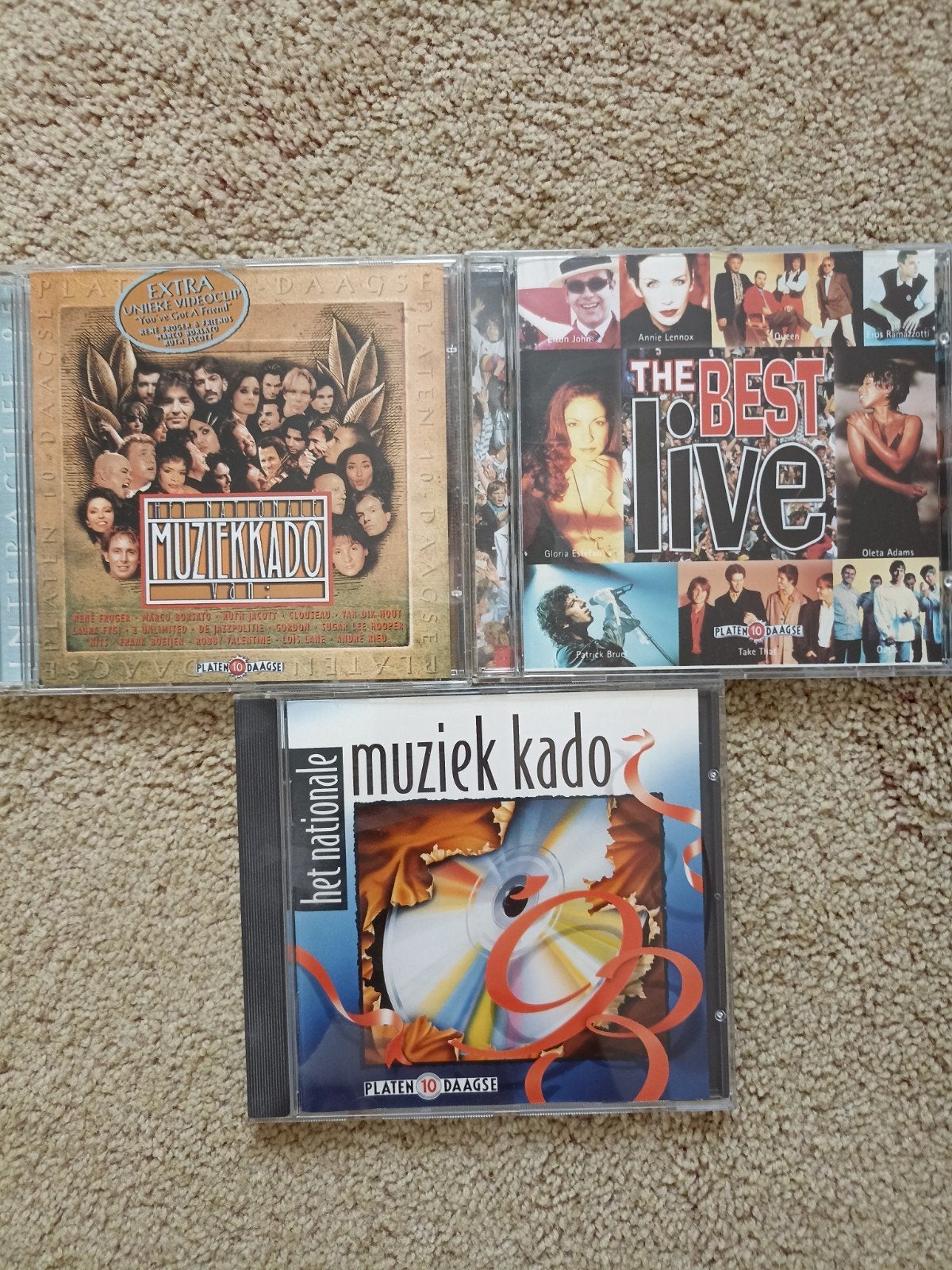 3x Platen 10-Daagse CD's: Het Nationale Muziekkado, Pop, Ophalen of Verzenden, Zo goed als nieuw, Verzamelalbum