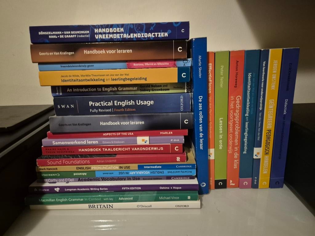 Verschillende Boeken Opleiding Engels Docent, Boeken, Ophalen, Zo goed als nieuw, School, Studie en Wetenschap