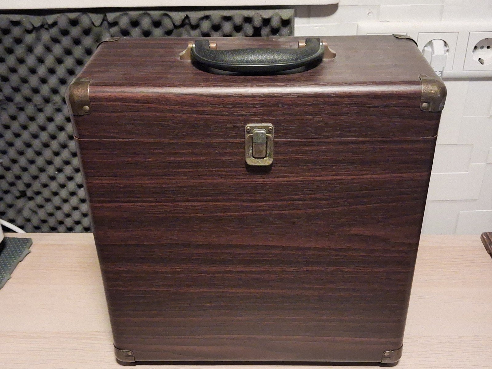 Fenton platenkoffer voor LP's en Vinyl's, Cd's en Dvd's, Vinyl | Overige Vinyl, Ophalen, Gebruikt, 12 inch