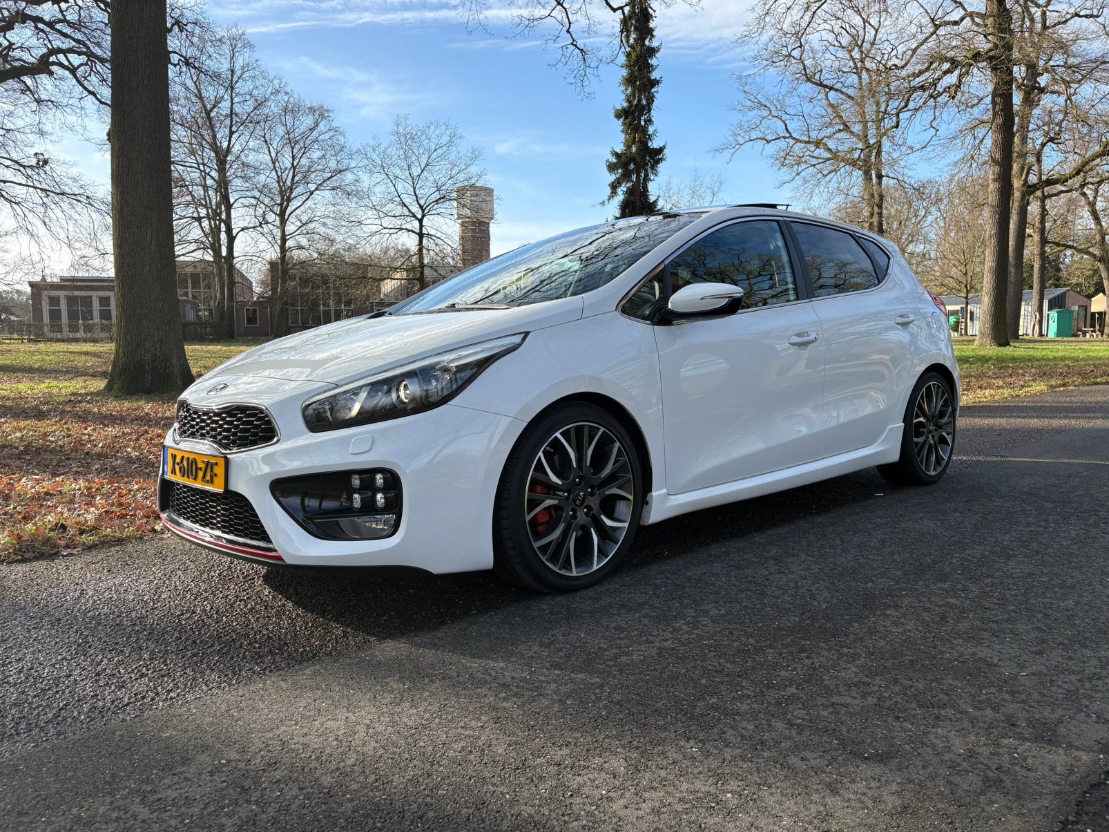 Kia Ceed 1.6T-GDI 5-D 2014 Wit, Auto's, Kia, Voorwielaandrijving, 1282 kg, 4 cilinders, Wit