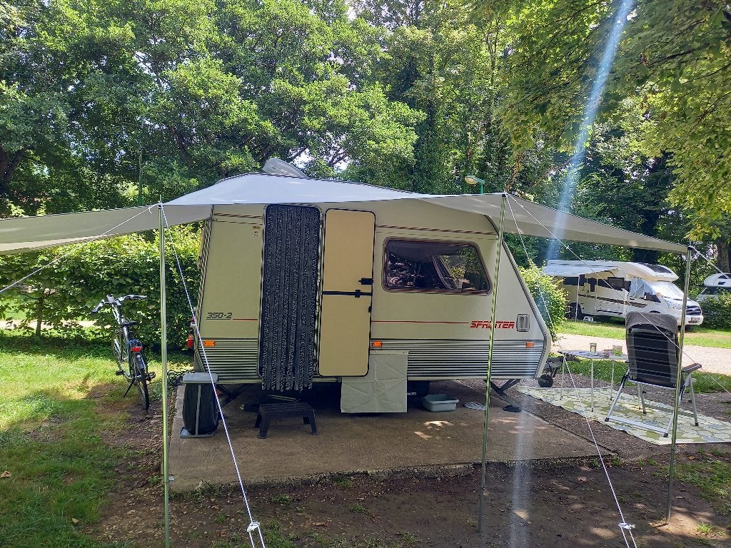 goed onderhouden Beyerland 350 Sprinter met toilet en mover, Caravans en Kamperen, Overige typen, Standaardzit, Luifel, Tot en met 3