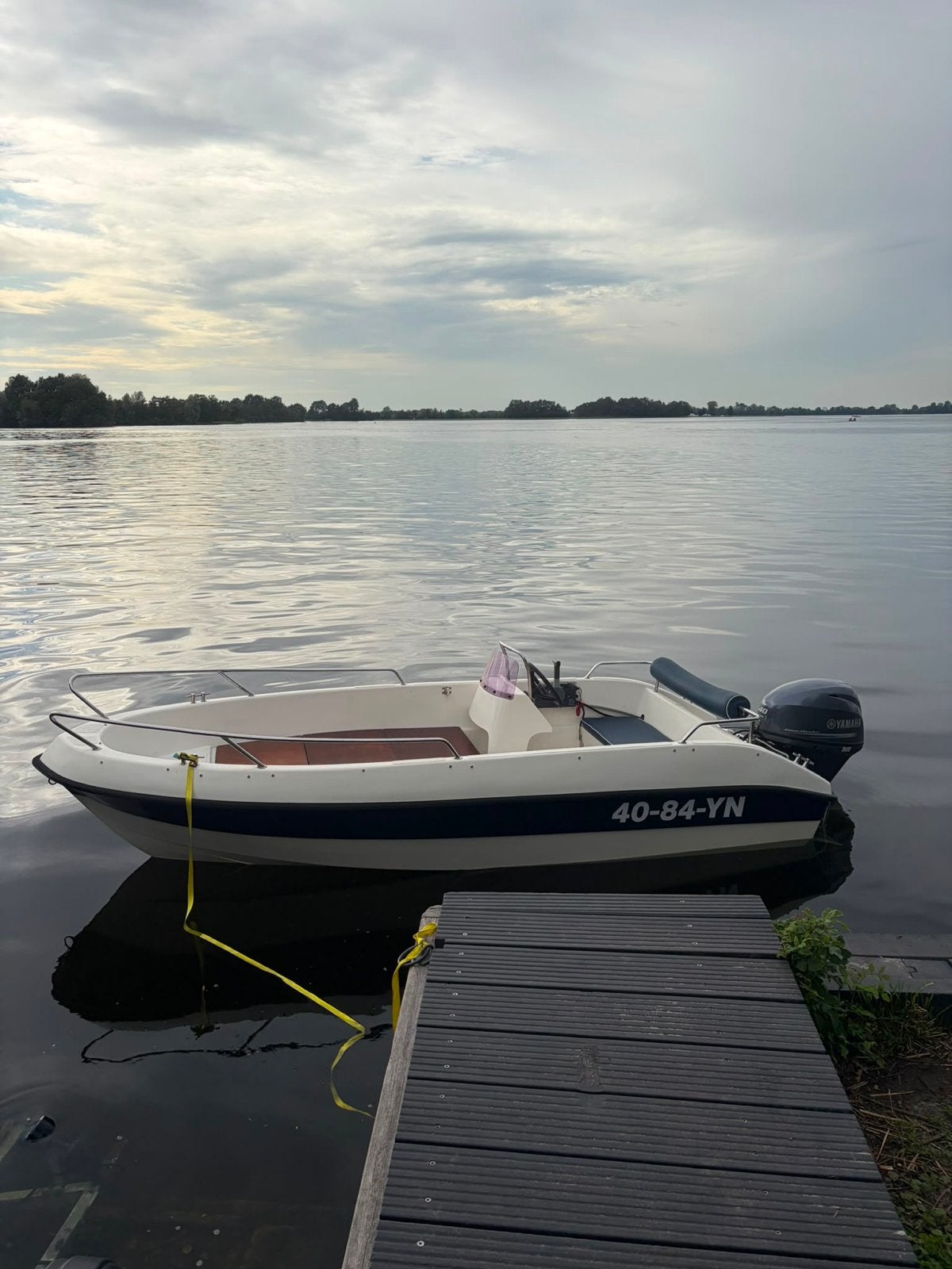 Consoleboot met Yamaha 40pk buitenboordmotor, Watersport en Boten, Motorboten en Motorjachten, Gebruikt, Buitenboordmotor, Kussenset