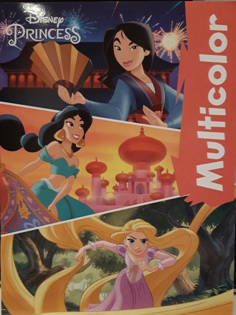 Disney Prinsessen Kleurboek - Mulan, Jasmine, Rapunzel, Disney Enterprises, Inc., 500 South Buena Vista Street, Burbank, CA 91521, USA
