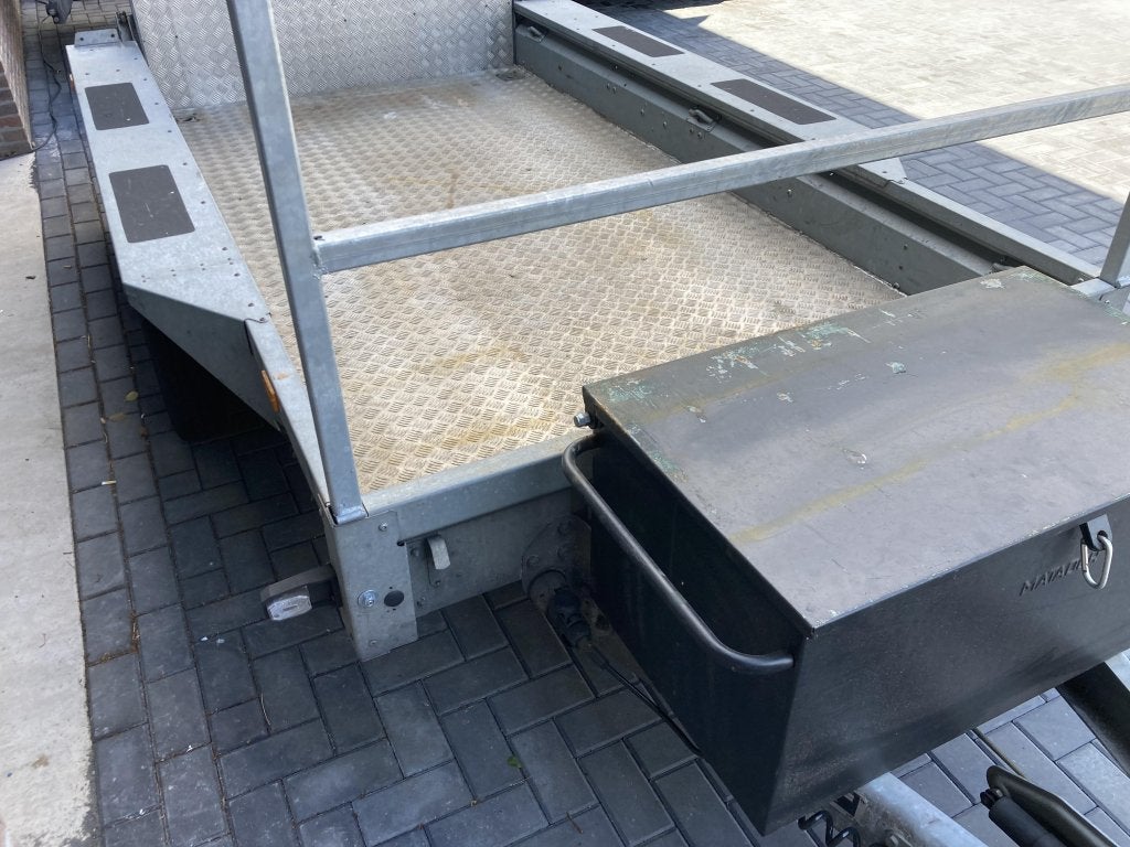 Machinetransporter oprijwagen aanhanger 3500 kg lange klep, Auto diversen, Gebruikt