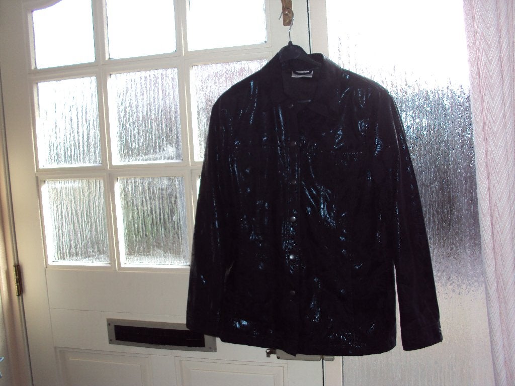 Nieuwe nette glanzende zwarte feest blouse VERSE mt 40, Maat 38/40 (M), Zwart, Nieuw, Ophalen of Verzenden