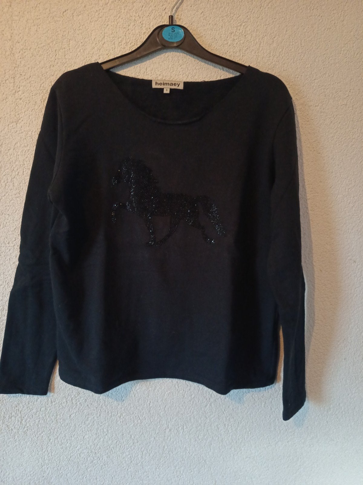 Heimaey IJslander sweat inshirt met diamantjes - Maat S, Dieren en Toebehoren, Nieuw, Ophalen of Verzenden, Zwart, S