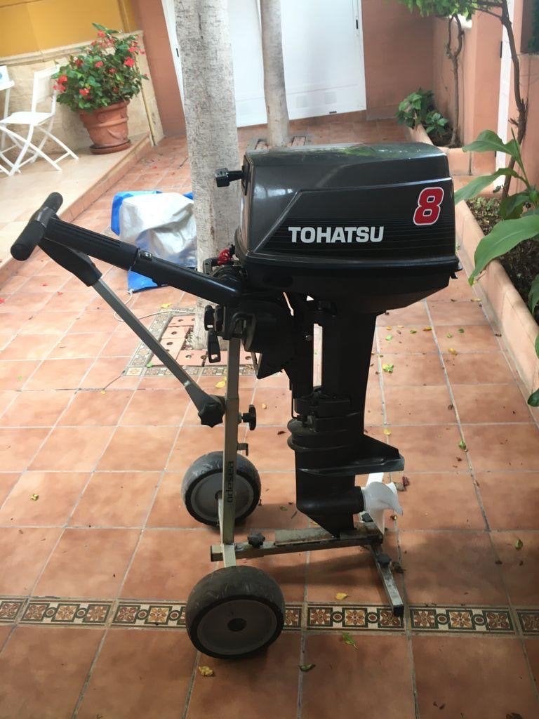 Tohatsu 8 pk buitenboordmotor met Zodiac S131 rubberboot, Ophalen of Verzenden