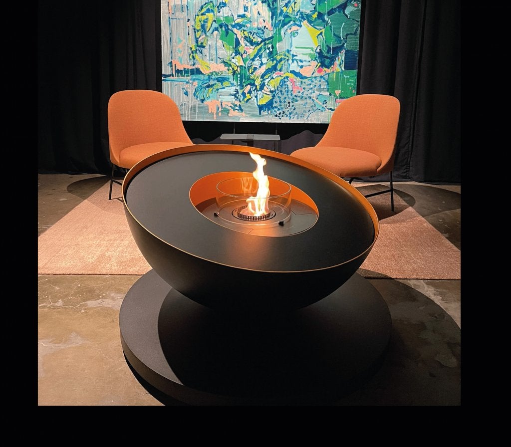 Exclusieve Design Bio-Ethanol haard van GlammFire, Huis en Inrichting, Kachels, Zo goed als nieuw, Vrijstaand, Bio-ethanolhaard