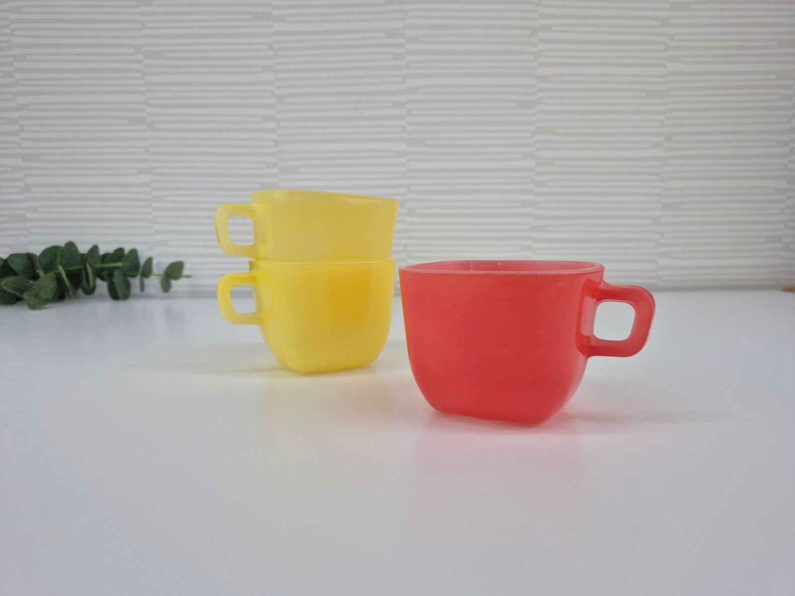Arcopal Opale France kopjes. Vintage Unox soepkom/beker., Ophalen of Verzenden, ., ., .