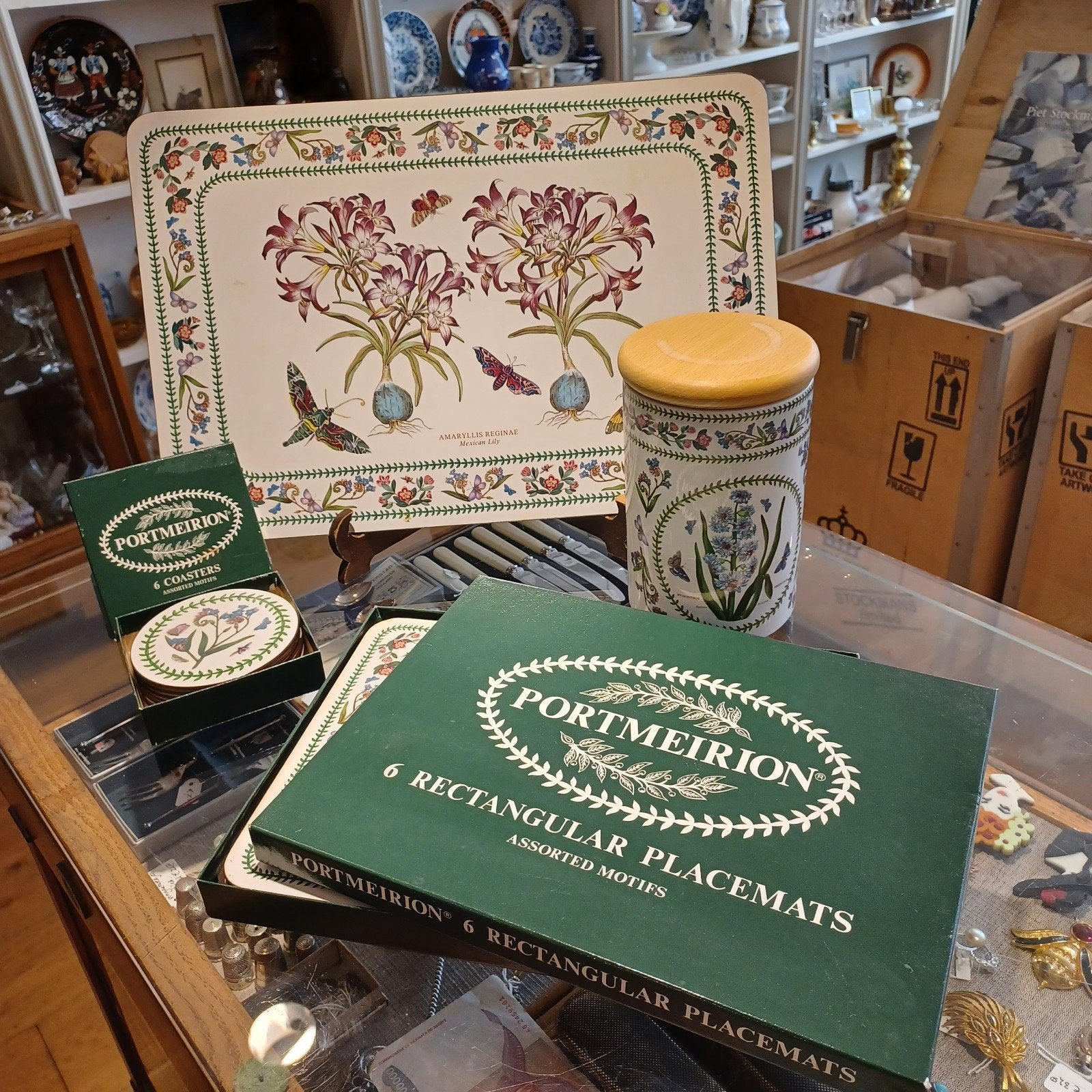 Portmeirion placemats onderzetters voorraad bus, Antiek en Kunst, Ophalen of Verzenden