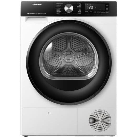 Hisense Warmtepompdroger DH3S902BW3 - 9 kg - Wit