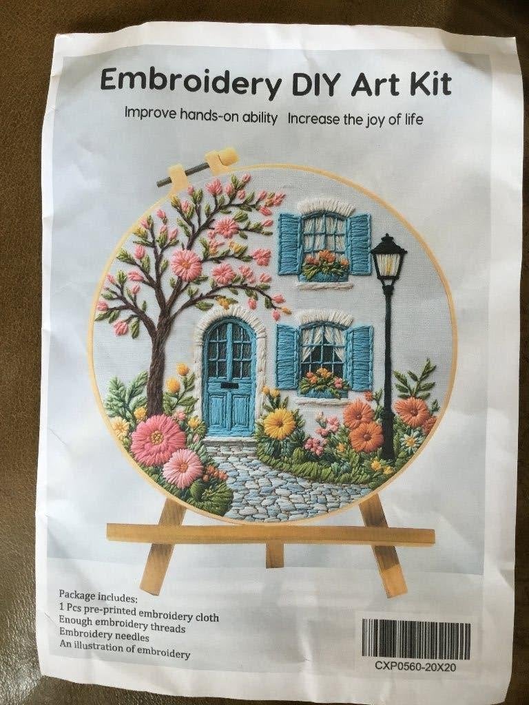 Borduurpakket compleet met ring: 20cm, Hobby en Vrije tijd, Borduren en Borduurmachines, Ophalen of Verzenden, Nieuw, Borduurpakket