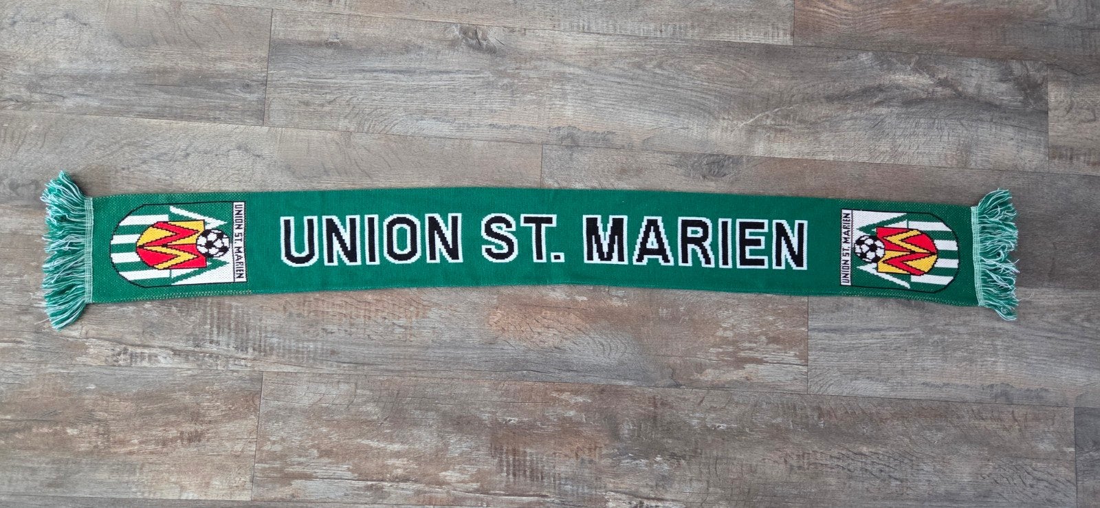 Sjaal Union St. Marien, Verzamelen, Sportartikelen en Voetbal, Ophalen of Verzenden, Zo goed als nieuw, Buitenlandse clubs, Vaantje of Sjaal