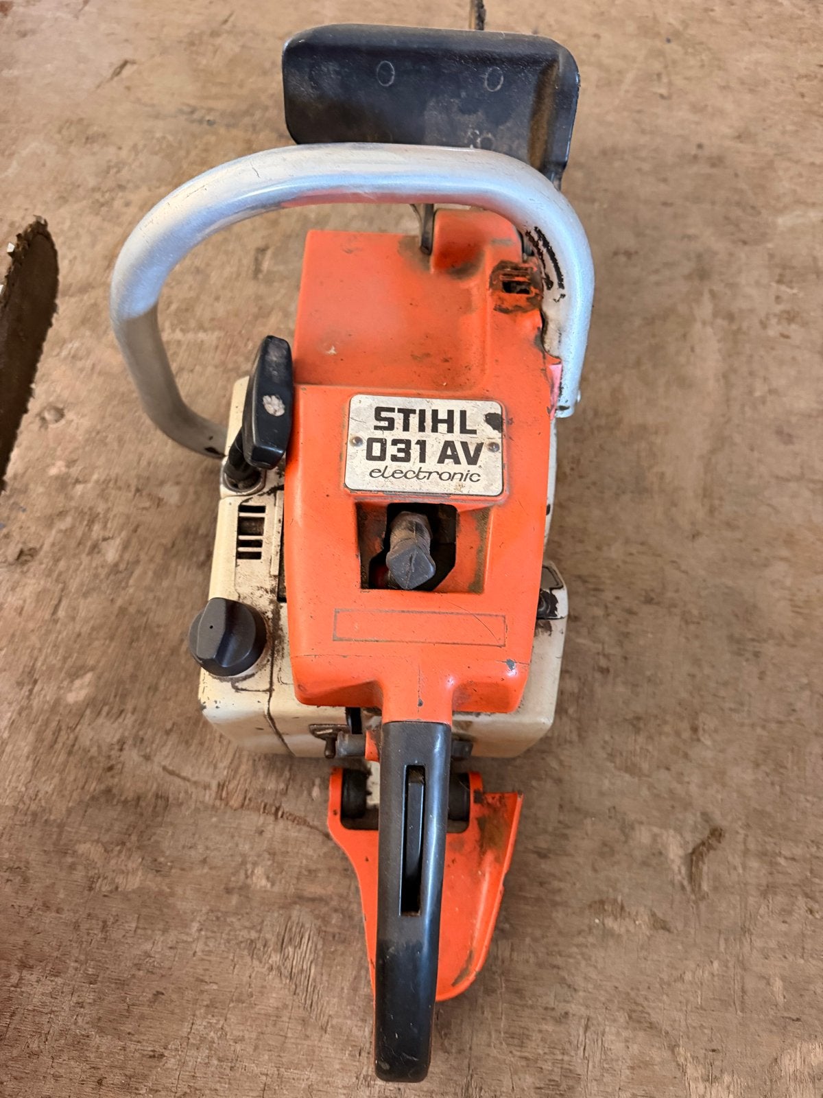 Stihl 031 AV Electronic Kettingzaag - Krachtig en Betrouwbaa, Doe-het-zelf en Verbouw, Gereedschap | Zaagmachines, Gebruikt, 70 mm of meer