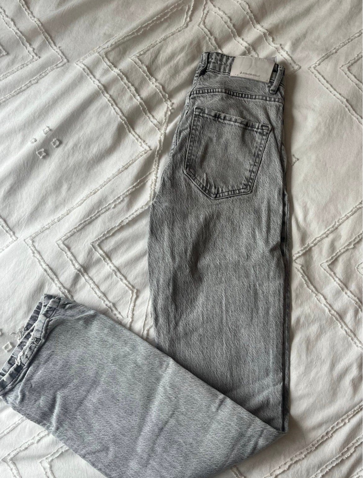 Stradivarius jeans, Ophalen of Verzenden, Gedragen, Grijs, W32 (confectie 46) of kleiner