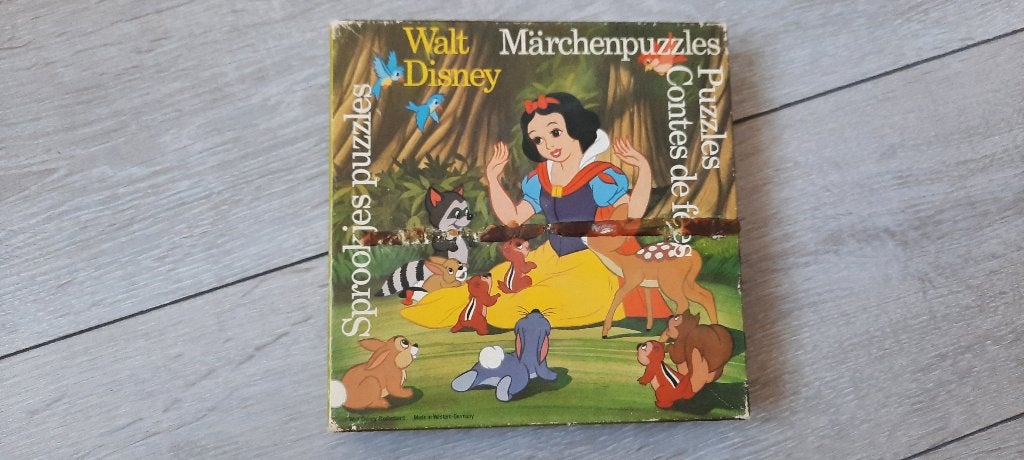 vintage puzzel sneeuwwitje, Ophalen of Verzenden