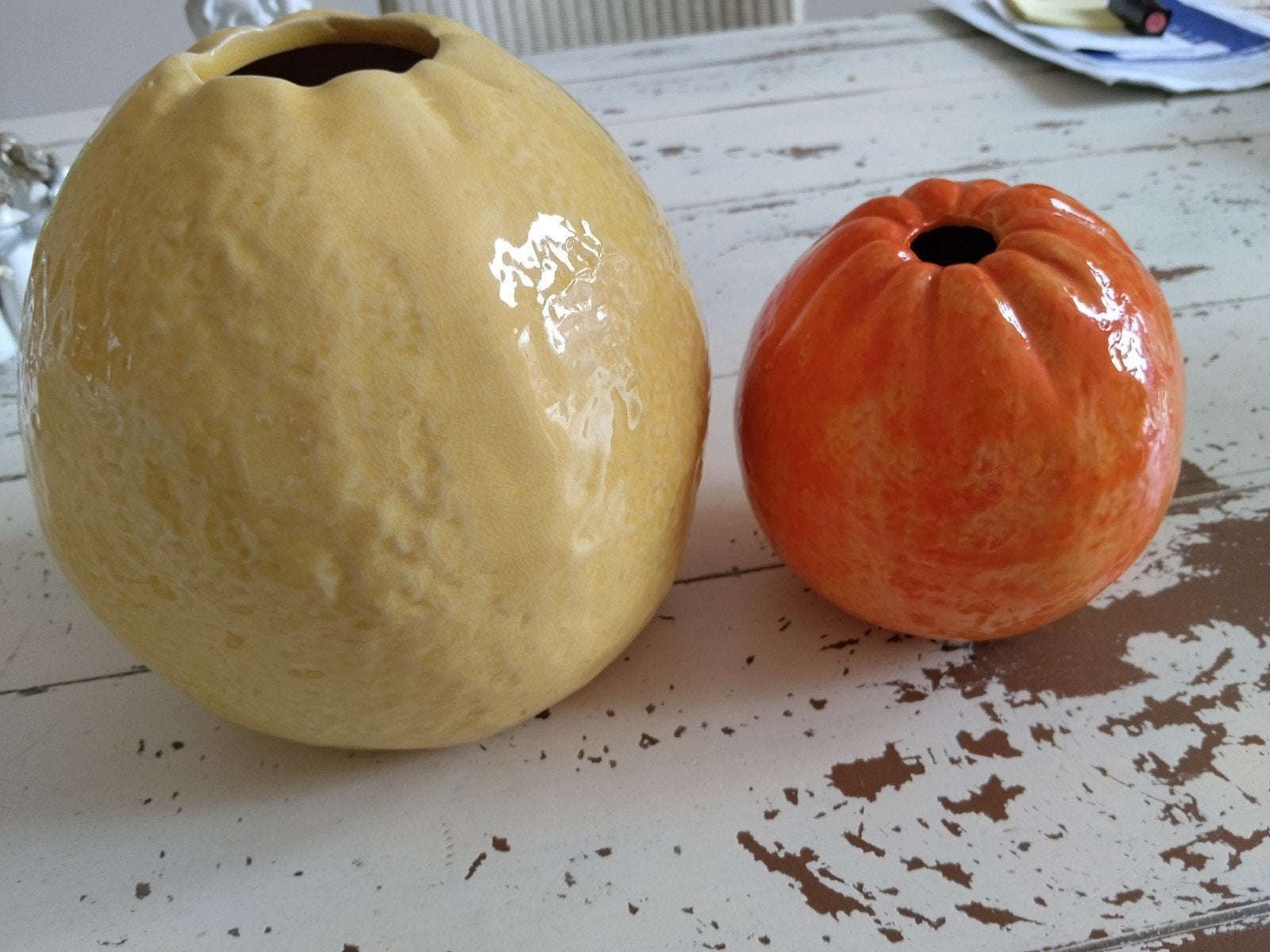 Decoratieve pompoen vazen - set van 2, Ophalen