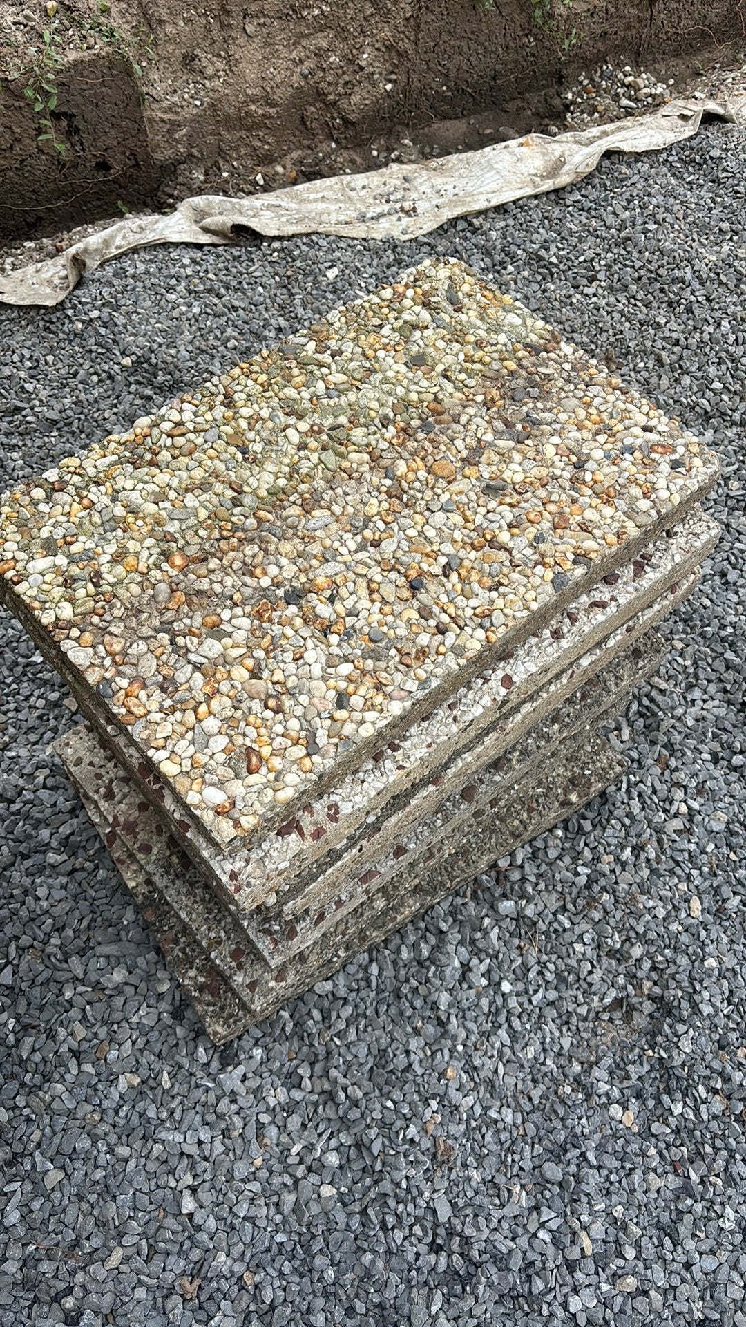 Gratis afhalen: tegels voor terras of tuin, Tuin en Terras, Tegels en Klinkers, Ophalen, Gebruikt, Overige materialen, Terrastegels