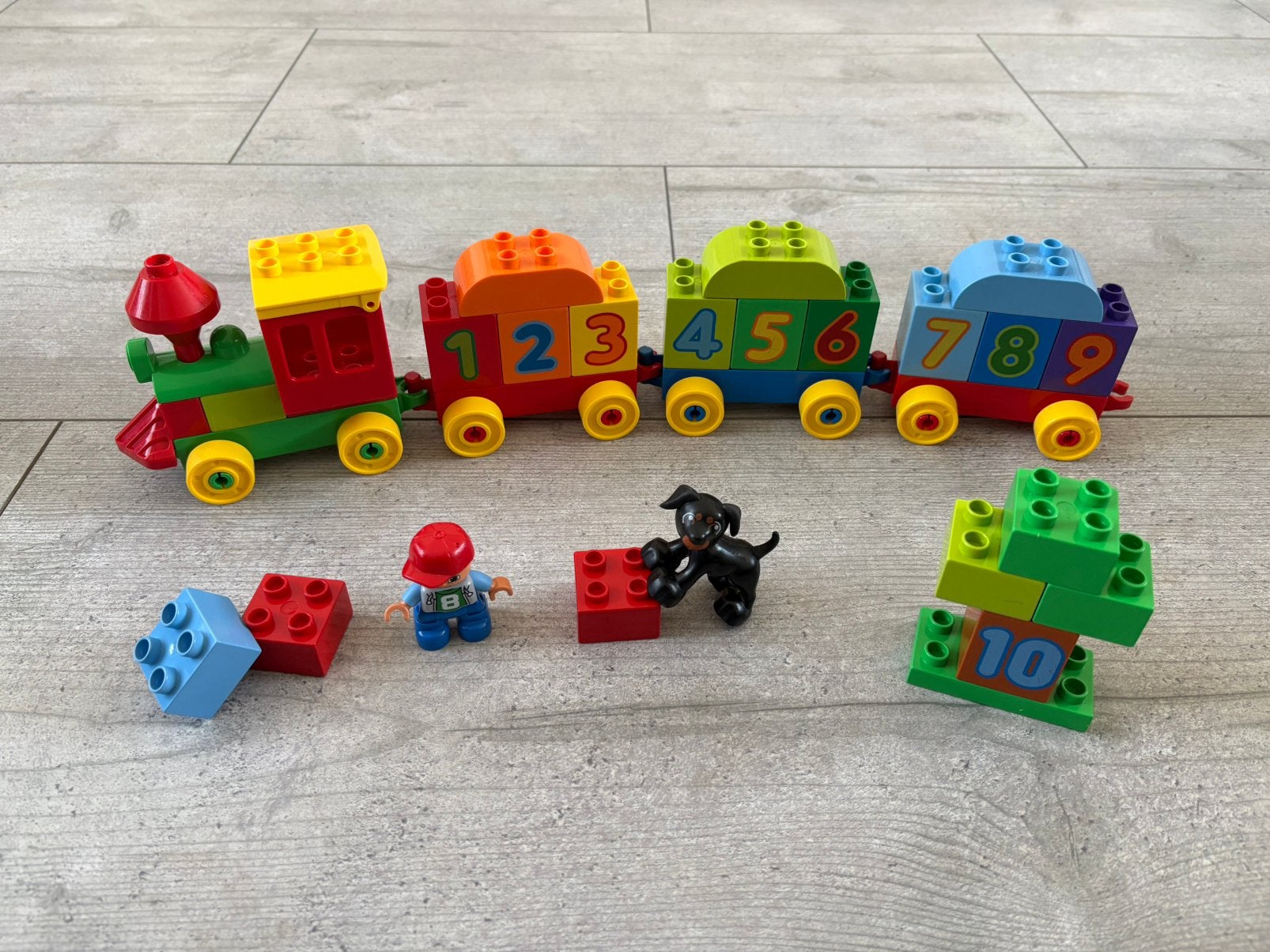 Duplo Getallentrein., Ophalen of Verzenden, Zo goed als nieuw, Duplo