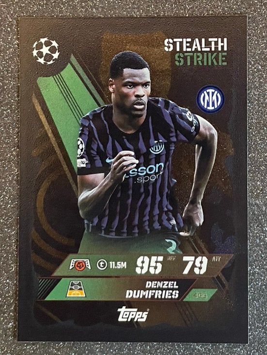 Topps MA 25/26   STEALTH STRIKE   DUMFRIES   INTER MILAN, Verzenden, Zo goed als nieuw, Plaatje