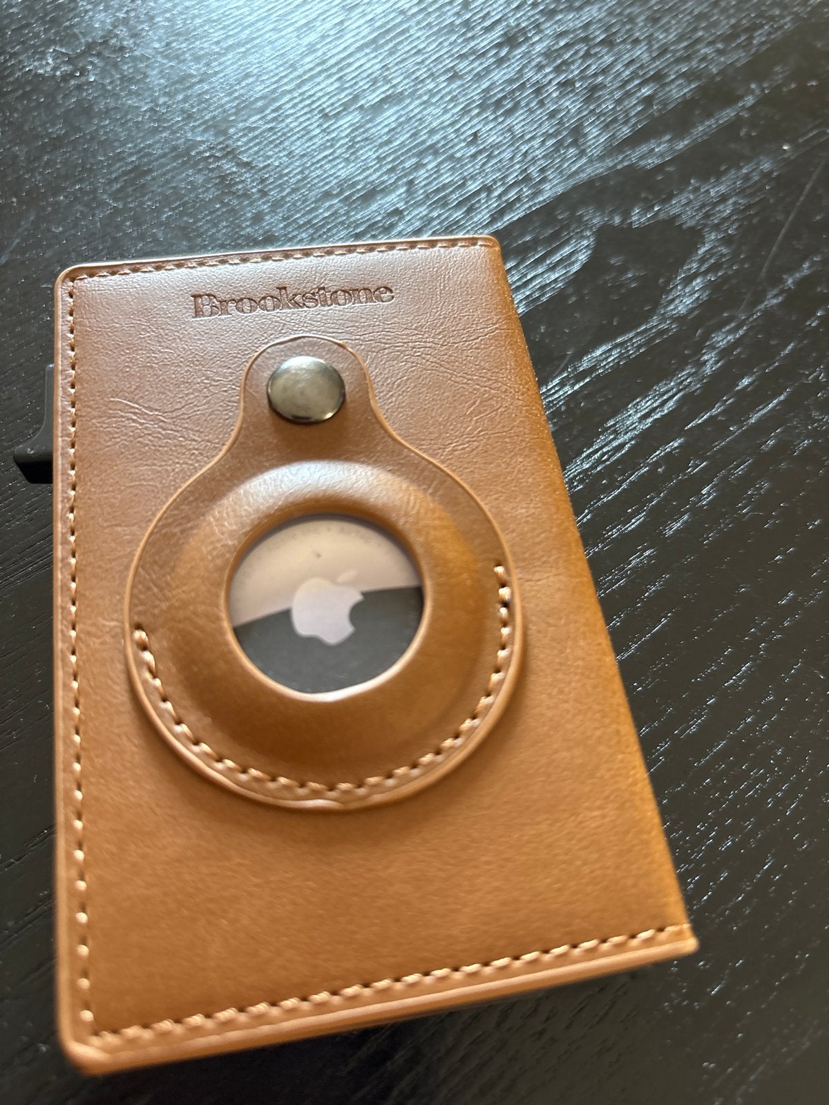 Brookstone Smart Wallet met AirTag houder - Bruin, Overige merken, Bruin, Ophalen of Verzenden, Zo goed als nieuw