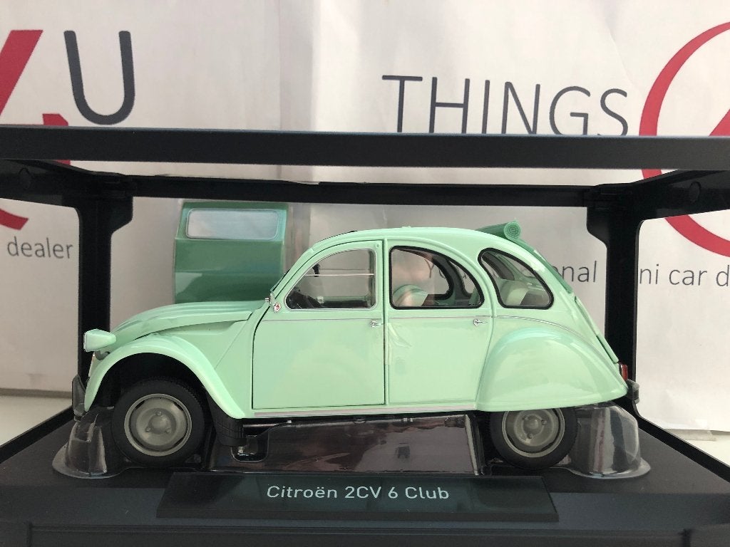 Norev 1:18 Citroen 2CV 6 Club 1982 Jade groen nieuw in doos, Hobby en Vrije tijd, Modelauto's | 1:18, Ophalen of Verzenden, Nieuw