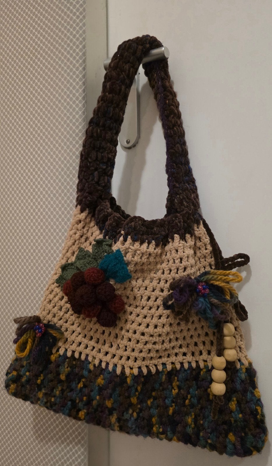 Zelfgemaakte zachte shopper - Uniek gehaakt design, Sieraden, Tassen en Uiterlijk, Tassen | Damestassen, Ophalen, Nieuw, Overige kleuren