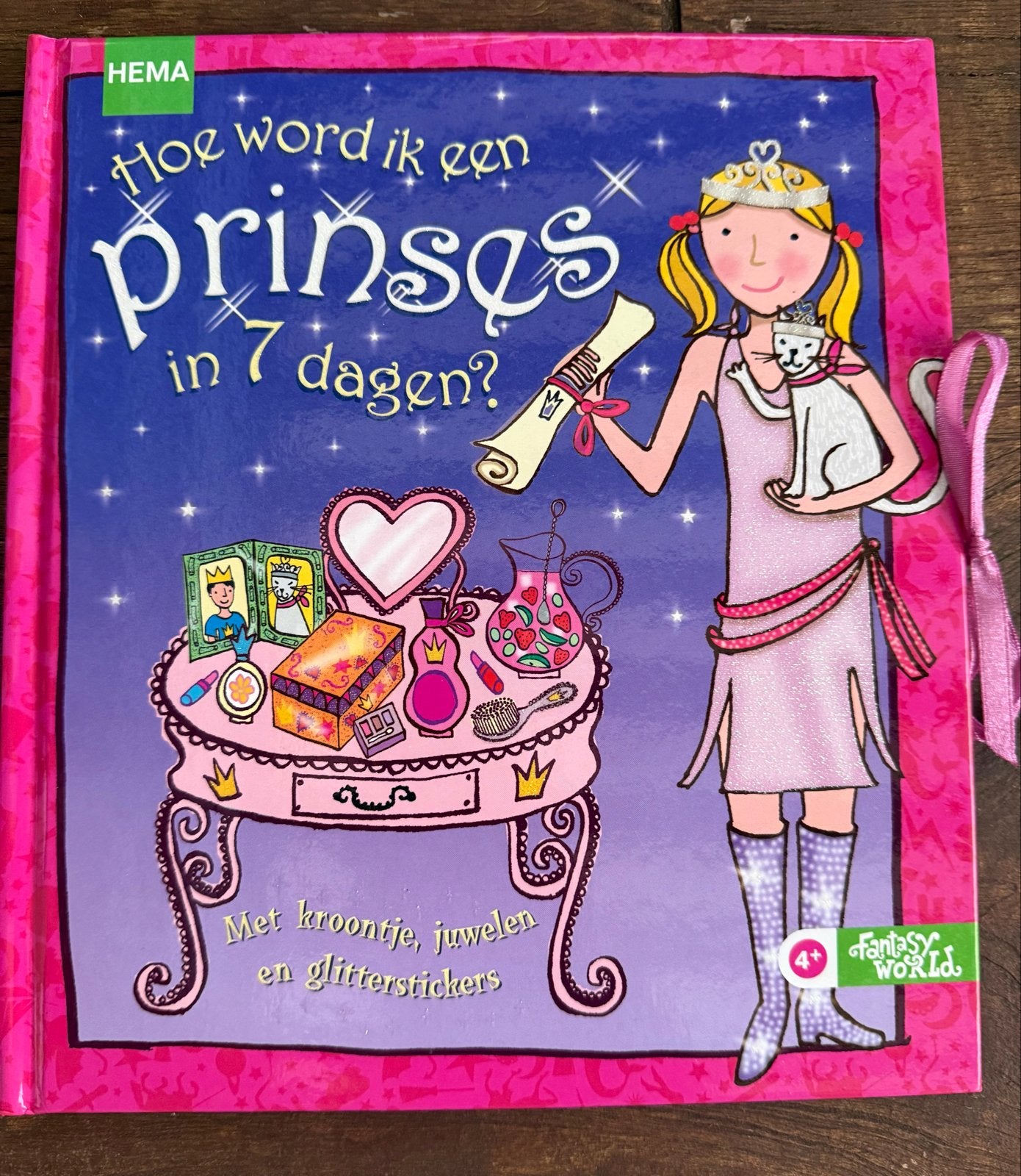 Hoe word ik een prinses in 7 dagen? HEMA kinderboek, Boeken, Ophalen of Verzenden, Zo goed als nieuw, Uitklap-, Voel- of Ontdekboek