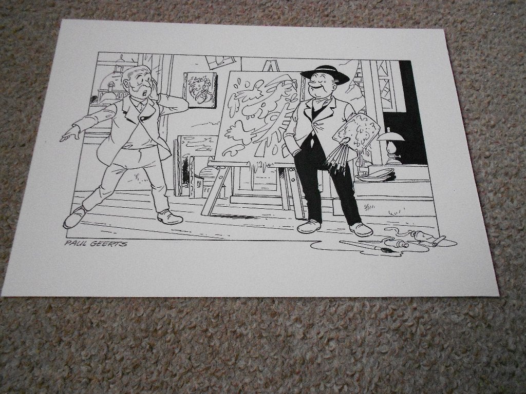 Suske en Wiske - De Kleurenkladder - originele tek P Geerts, Eén stripboek, Ophalen of Verzenden, Nieuw, Willy Vandersteen / Paul Geerts