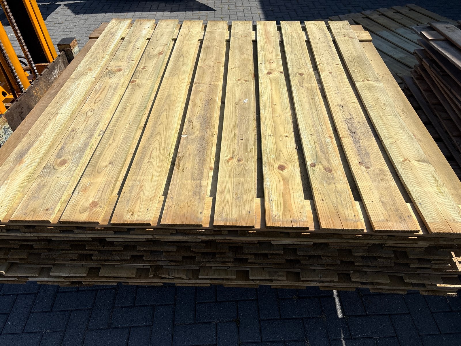 Geïmpregneerde houten planken, diverse lengtes, Geïmpregneerd, Gebruikt, 25 tot 50 mm, Ophalen of Verzenden