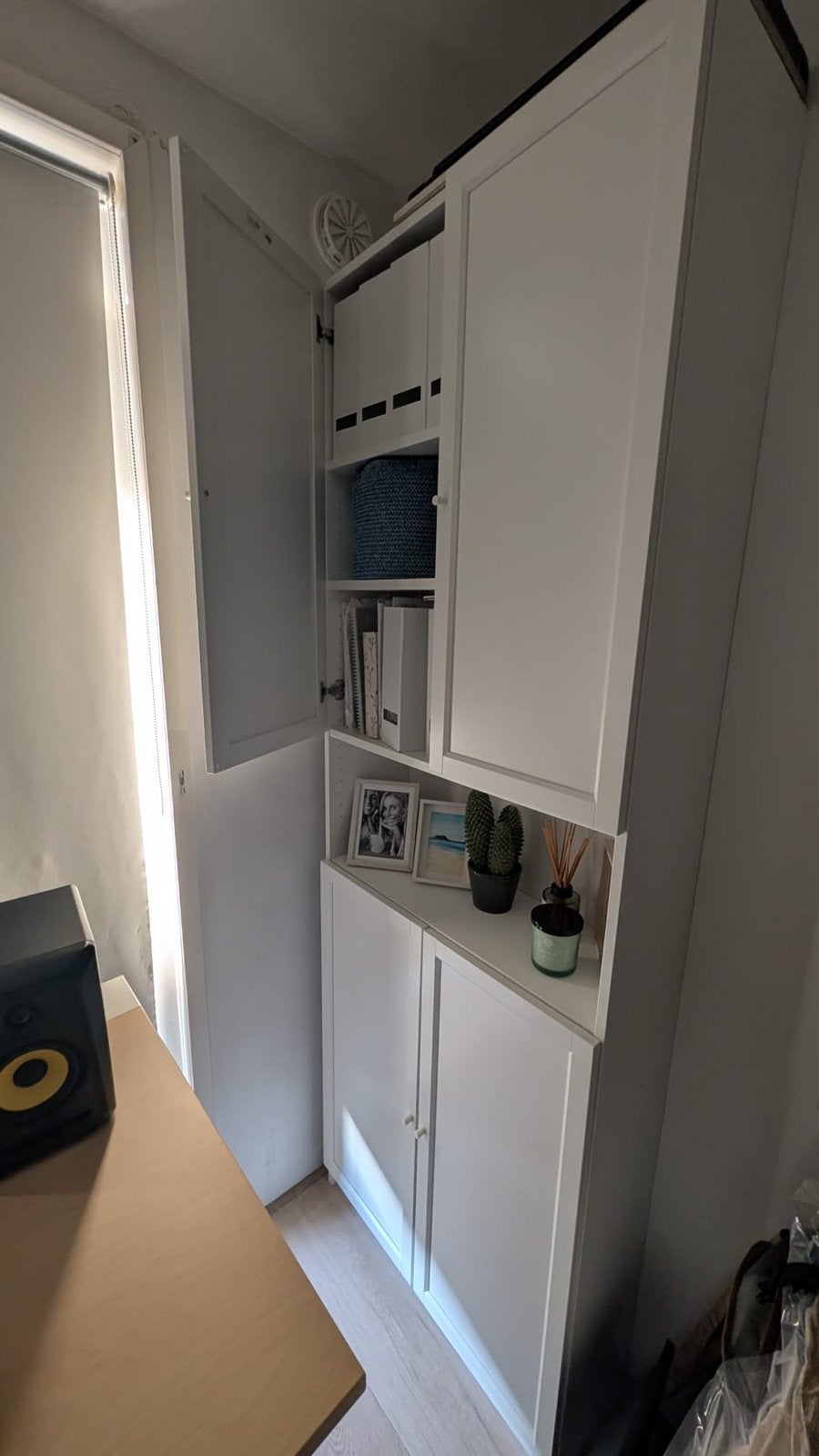 Witte IKEA PAX kledingkast met deuren en planken, Ophalen, 200 cm of meer, 50 tot 100 cm, Zo goed als nieuw