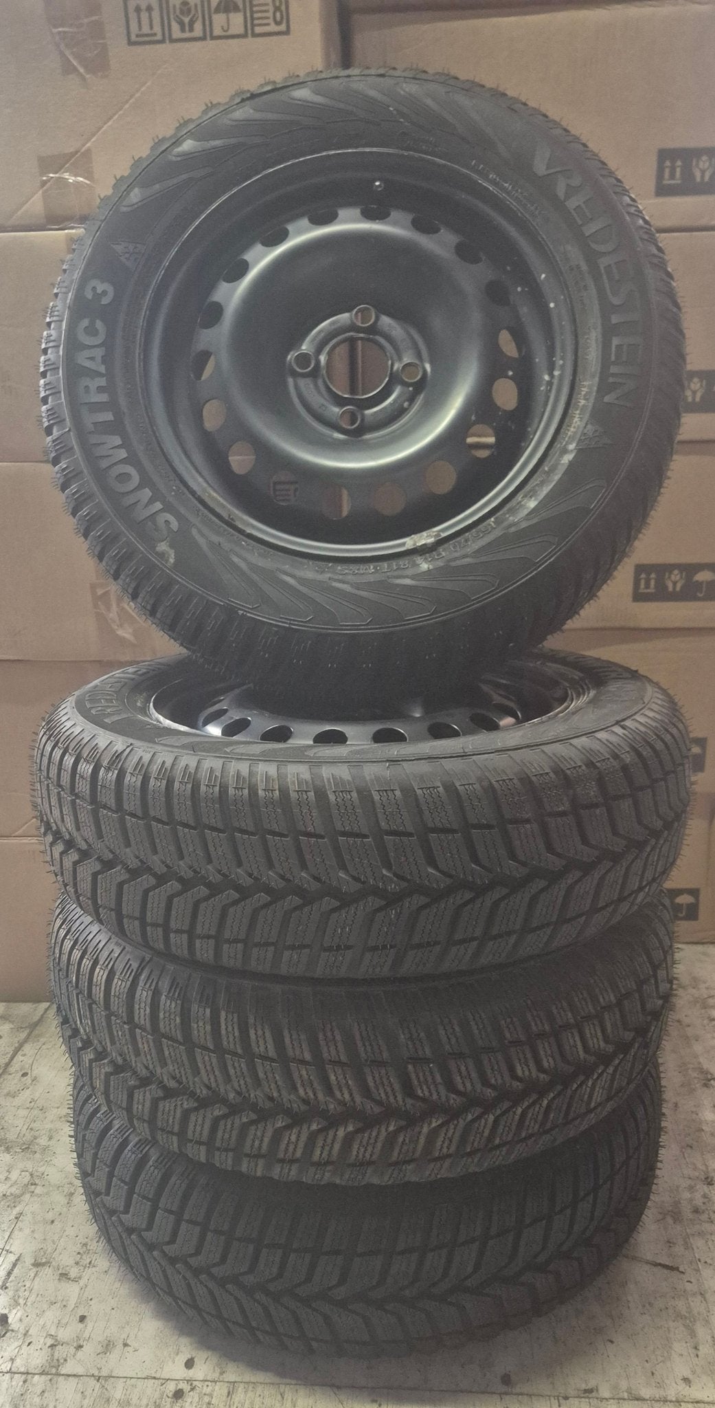 14 inch stalen winterset voor een Volkswagen UP (21)., Auto-onderdelen, 14 inch, Gebruikt, -, -