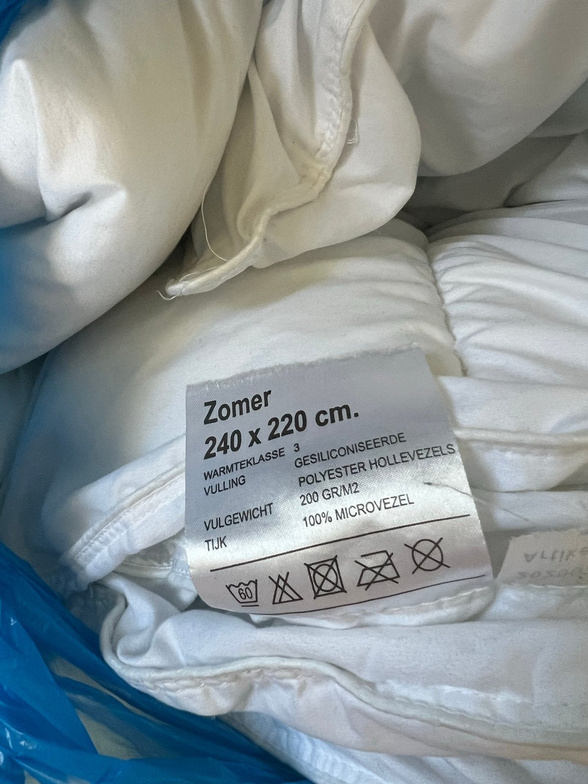 Zomer/herfst dekbed 240x220 - bijna nieuw, Ophalen, Tweepersoons, Zo goed als nieuw, Overige maten