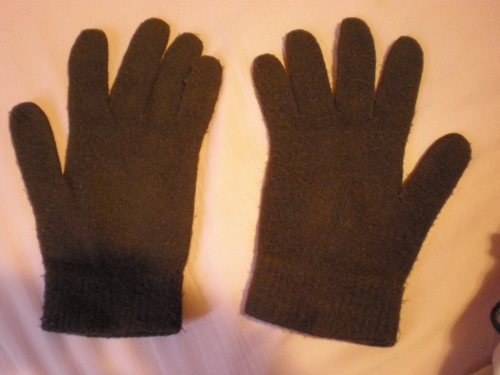 Bruine wollen handschoenen. Maat L., Ophalen of Verzenden, Gedragen, Maat 42/44 (L), Handschoenen