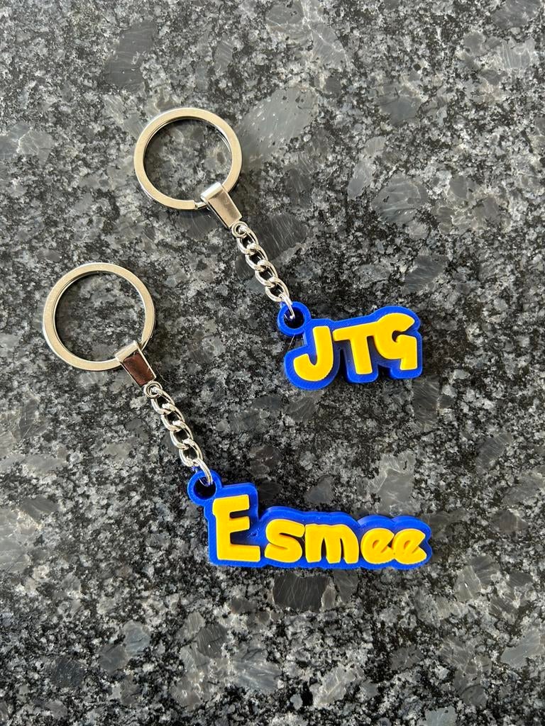 Sleutelhanger met naam/serie in Pokemon letters, Ophalen of Verzenden, Zo goed als nieuw