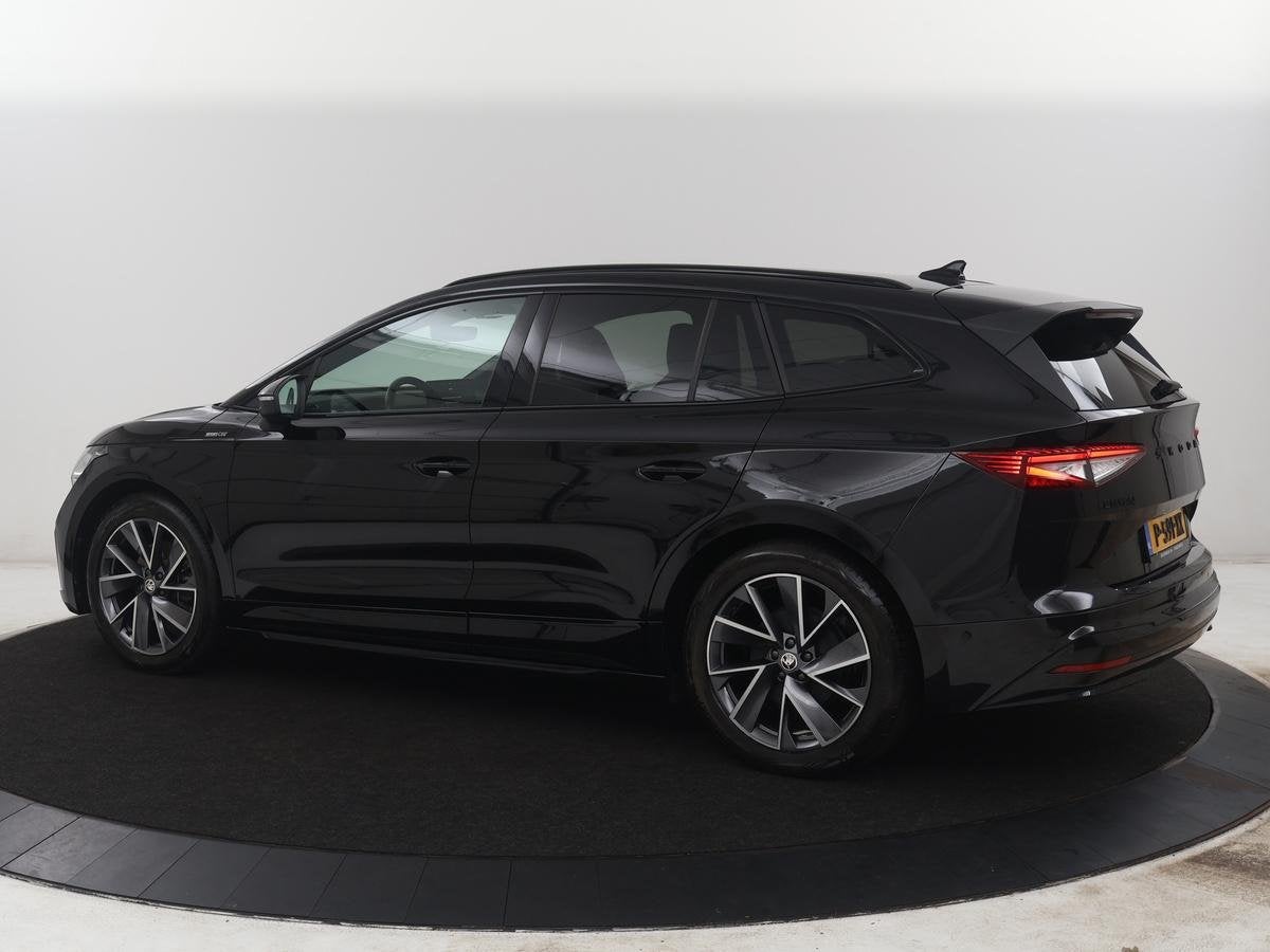 Skoda Enyaq iV 60 Sportline | SOH 92,3% | Leder/alcantara |, Automaat, Achterwielaandrijving, Gebruikt, Zwart