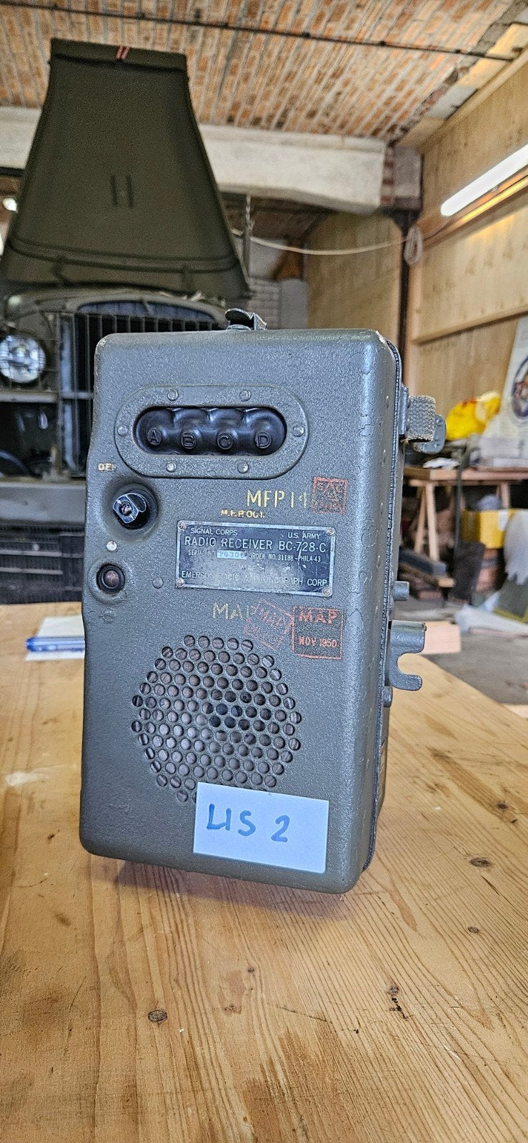 BC 728 A Radio Ontvanger 1943, Ophalen of Verzenden, Nederland