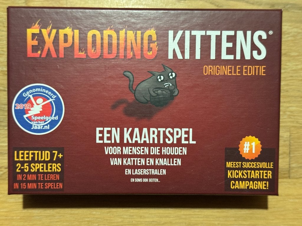 Kaartspel exploding kittens origine editie, Ophalen of Verzenden, Nieuw