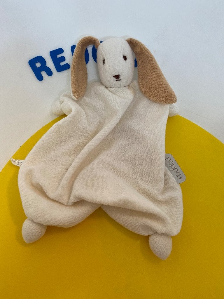 K2319 peppa doek doekje hond wit badstof, Ophalen of Verzenden, Zo goed als nieuw, Hond