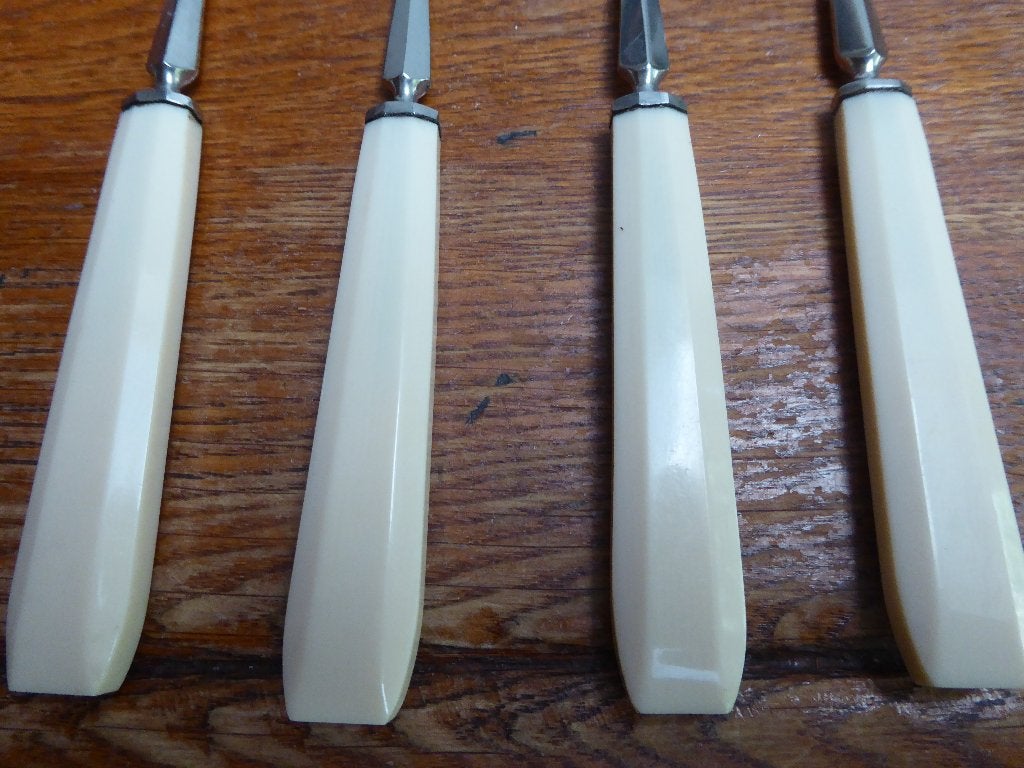 4-delig art deco serveerbestekje, Antiek en Kunst, Antiek | Bestek, Ophalen of Verzenden