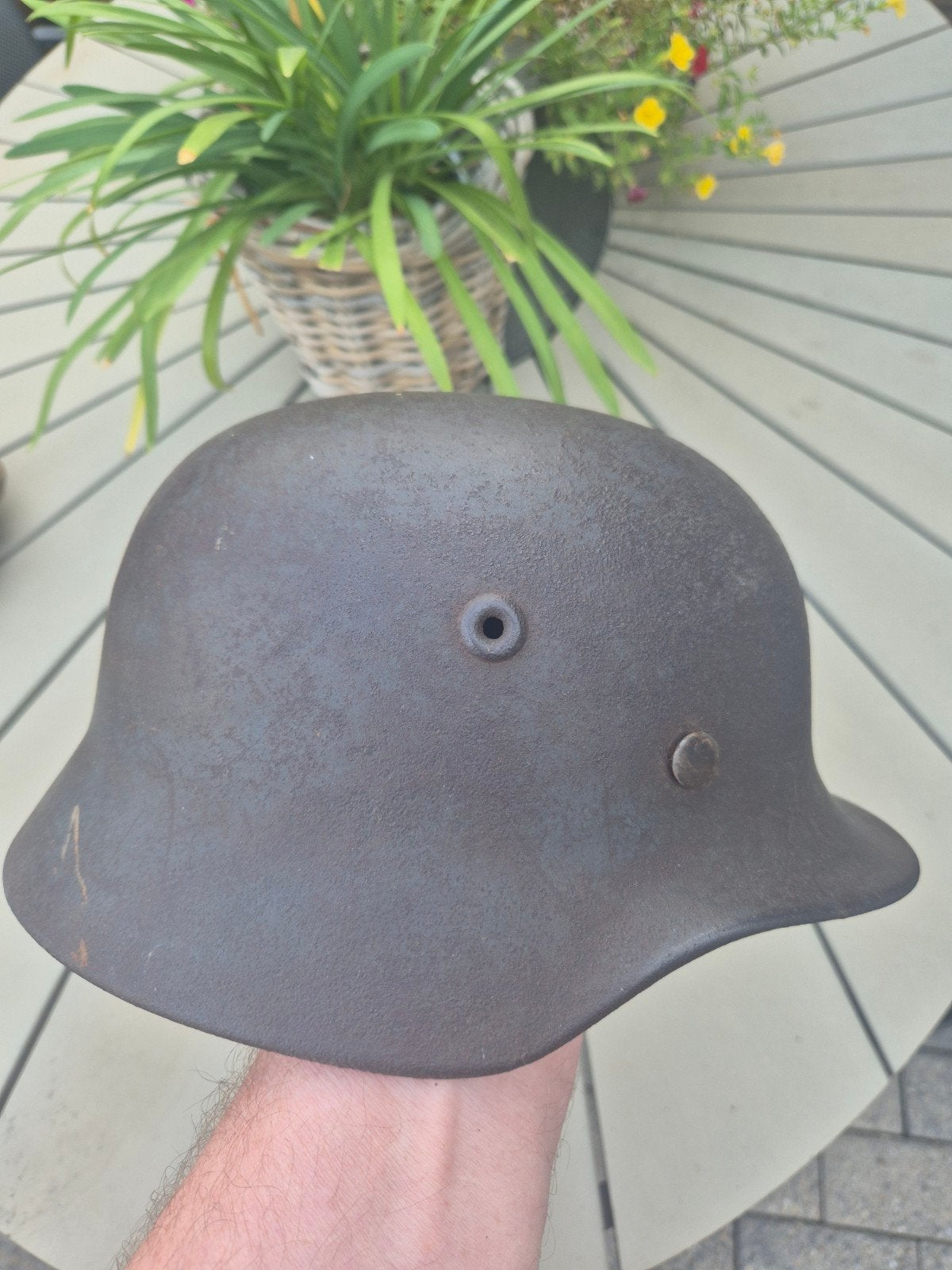 M40 Luftwaffen helm, Ophalen of Verzenden, Duitsland, Helm of Baret