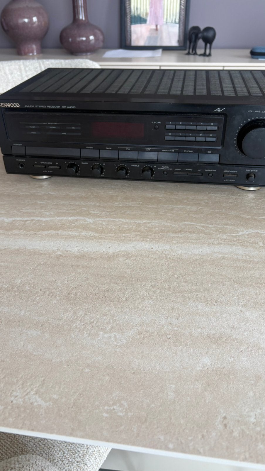 Kenwood receiver KR-A4010, Audio, Tv en Foto, Versterkers en Receivers, Ophalen, Zo goed als nieuw, Overige merken