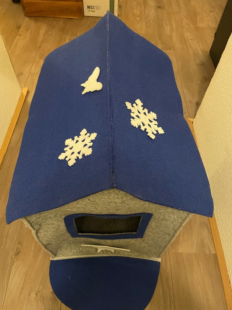 Kattenhuisje, met dekbedje erin. Netjes schoon, als nieuw., Dieren en Toebehoren, Ophalen of Verzenden, Zo goed als nieuw, Pluche