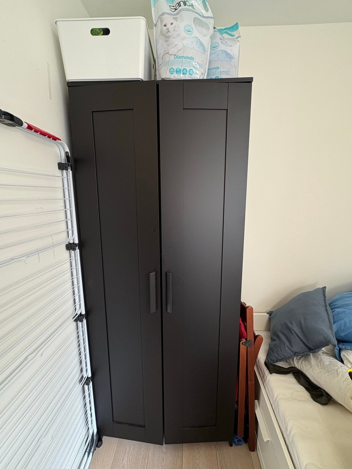 IKEA BRIMNES kledingkast wit - z.g.a.n., Ophalen, Overige materialen, 50 tot 100 cm, Zo goed als nieuw