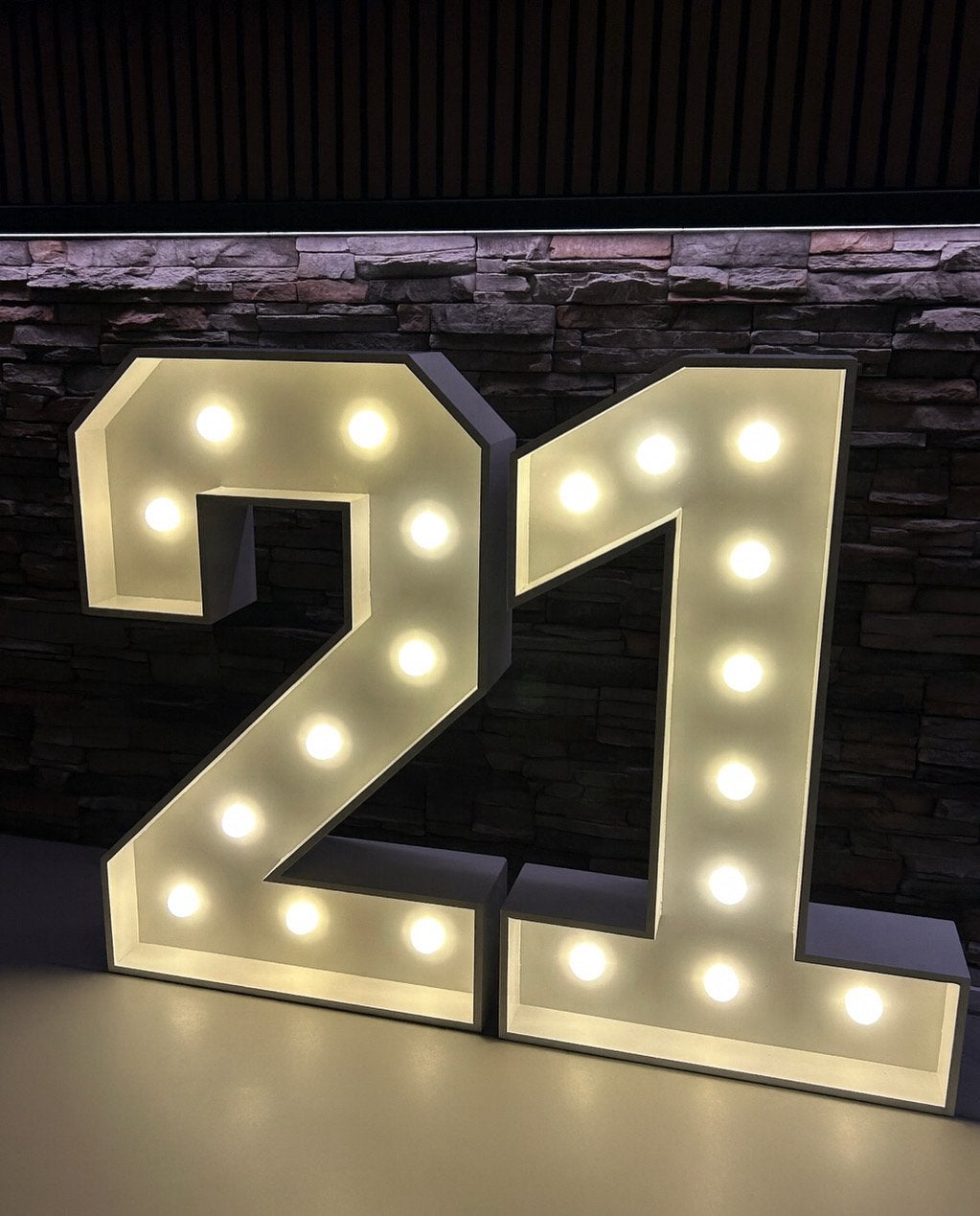 TE HUUR lichtcijfers voor 21 diner ️, Ophalen, Nieuw